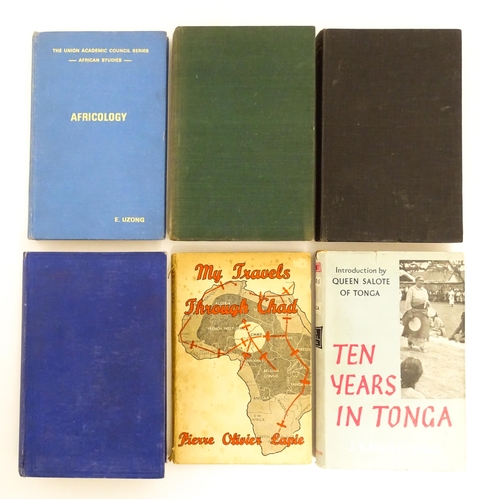 2355 - Books: Six assorted books comprising, Africology, by E. Uzong, 1969; Sierra Leone Story, by Pearce G... 