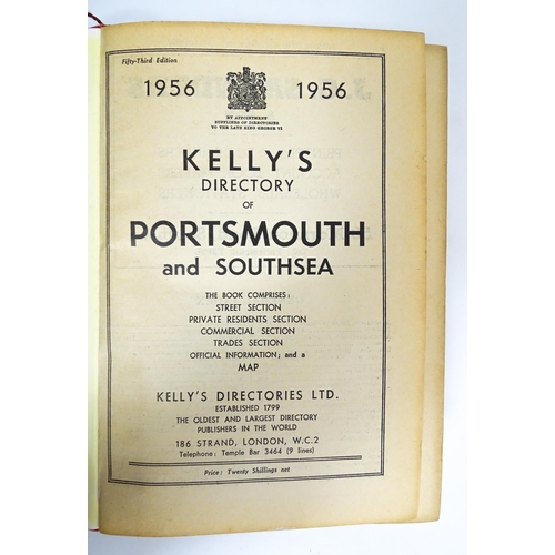 2370 - Books: Kelly's Directory of Portsmouth & Southsea etc. Six volumes covering the years 1956, 1964 (2)... 