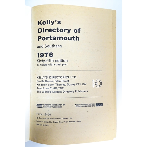 2370 - Books: Kelly's Directory of Portsmouth & Southsea etc. Six volumes covering the years 1956, 1964 (2)... 