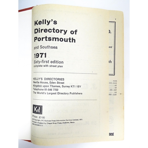 2370 - Books: Kelly's Directory of Portsmouth & Southsea etc. Six volumes covering the years 1956, 1964 (2)... 