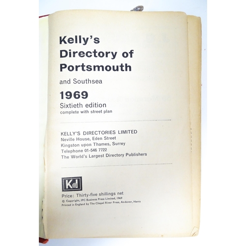 2370 - Books: Kelly's Directory of Portsmouth & Southsea etc. Six volumes covering the years 1956, 1964 (2)... 