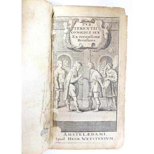 2271 - Book: Terentii comoediae sex, ex recensione Heinsiana by Daniel Heinsius Terence. Published Amsterda... 