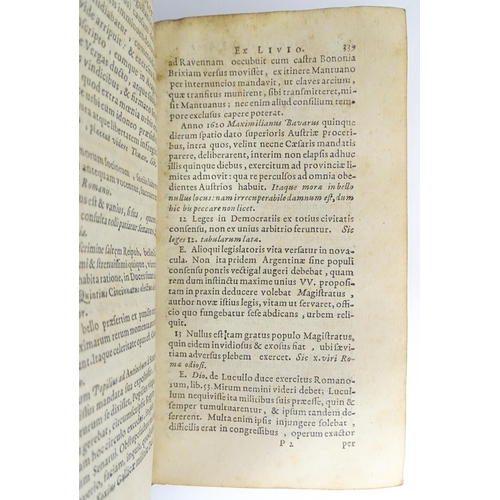 2272 - Book: Aphorismi Politici et Militares, ex diversis auctoribus Graecis & Latinis, compiled by Lambert... 