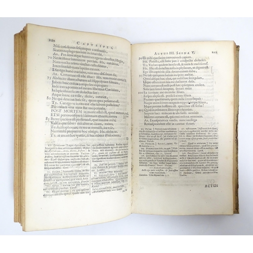 2273 - Book: M. AccI Plauti Comoediae. Accedit Commentarius ex variorum notis & observationibus, ex recensi... 