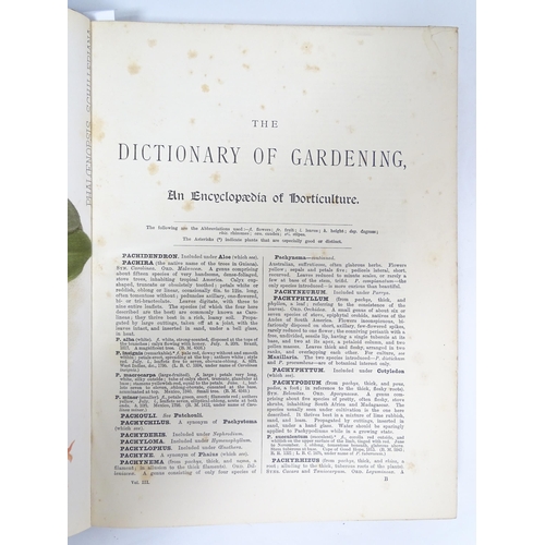 2275 - Books: The Illustrated Dictionary of Gardening, A Practical and Scientific Encylopaedia of Horticult... 