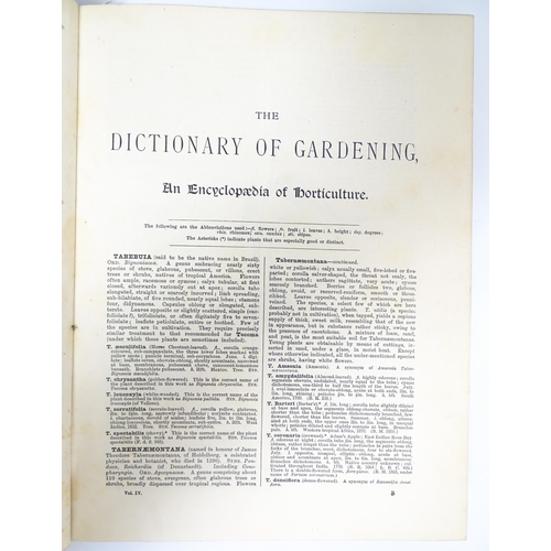 2275 - Books: The Illustrated Dictionary of Gardening, A Practical and Scientific Encylopaedia of Horticult... 