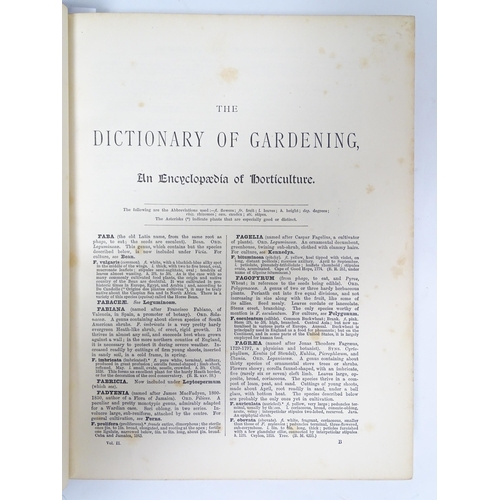 2275 - Books: The Illustrated Dictionary of Gardening, A Practical and Scientific Encylopaedia of Horticult... 