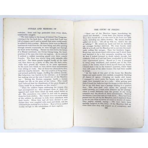 2277 - Book: Annals & Memoirs of the Court of Peking, by E. Backhouse and J.O.P. Bland. First Edition. Publ... 