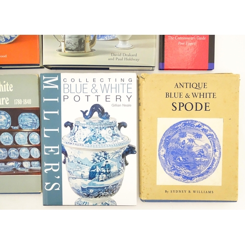 2295A - Books: A quantity of reference books comprising The Dictionary of Blue and White Printed Pottery, Vo... 