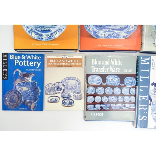 2295A - Books: A quantity of reference books comprising The Dictionary of Blue and White Printed Pottery, Vo... 