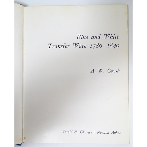 2295A - Books: A quantity of reference books comprising The Dictionary of Blue and White Printed Pottery, Vo... 