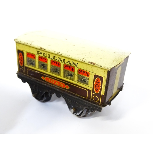 1179 - Toys - Model Train / Railway Interest : A quantity of Hornby tin plate O gauge railway items to incl... 