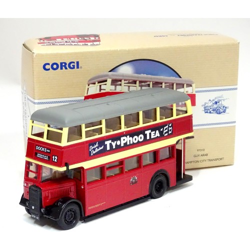 662 - Four boxed Corgi and Gilbow Exclusive First Editions models of mid 20thC buses, the largest approx 4... 