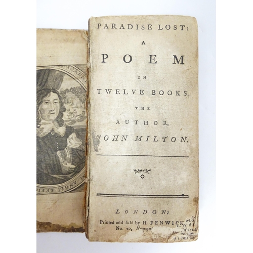 2407 - Book: Paradise Lost in twelve books, by John Milton. Published London, c. 1790