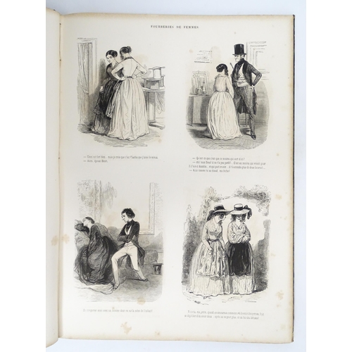 2459 - Book: Oeuvres Choisies De Gavarni, Special Edition. Published Paris, 1864