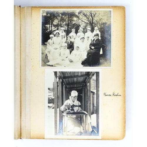 2463 - WWI / WW1 / World War One Interest: A WWI photograph album depicting Cedar Lawn Hospital in Hampstea... 