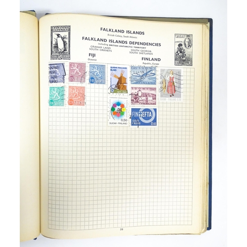 2477 - Stamps & Postal History : Three albums containing assorted 20thC Worldwide and Commonwealth stamps t... 