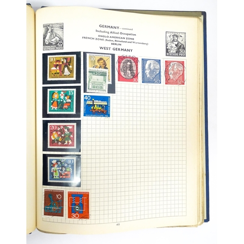 2477 - Stamps & Postal History : Three albums containing assorted 20thC Worldwide and Commonwealth stamps t... 