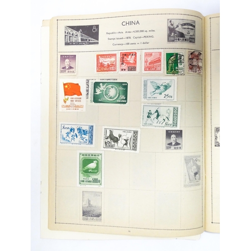 2477 - Stamps & Postal History : Three albums containing assorted 20thC Worldwide and Commonwealth stamps t... 