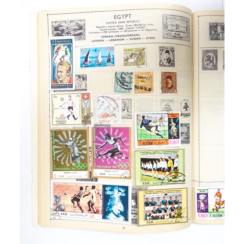 2477 - Stamps & Postal History : Three albums containing assorted 20thC Worldwide and Commonwealth stamps t... 