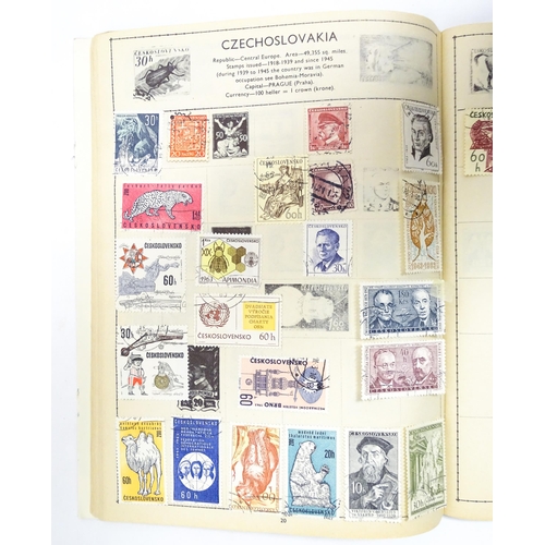 2477 - Stamps & Postal History : Three albums containing assorted 20thC Worldwide and Commonwealth stamps t... 