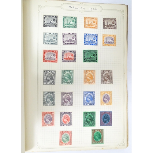 2478 - Stamps & Postal History : A stamp album containing 20thC Worldwide and Commonwealth stamps, to inclu... 