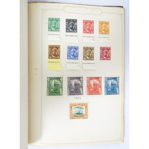 2478 - Stamps & Postal History : A stamp album containing 20thC Worldwide and Commonwealth stamps, to inclu... 