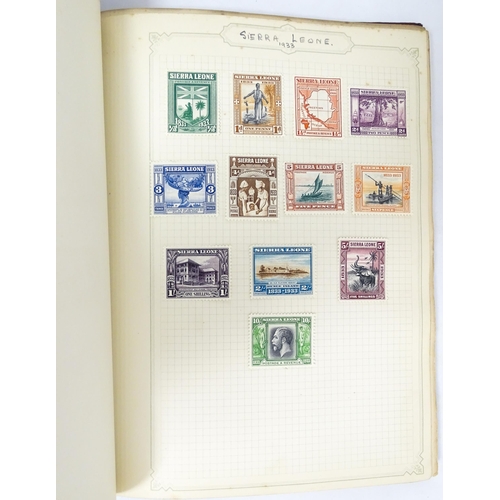 2478 - Stamps & Postal History : A stamp album containing 20thC Worldwide and Commonwealth stamps, to inclu... 