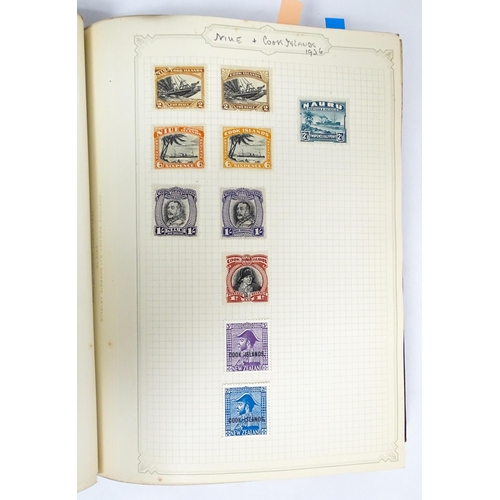 2478 - Stamps & Postal History : A stamp album containing 20thC Worldwide and Commonwealth stamps, to inclu... 