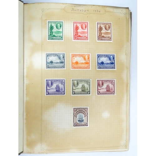 2478 - Stamps & Postal History : A stamp album containing 20thC Worldwide and Commonwealth stamps, to inclu... 