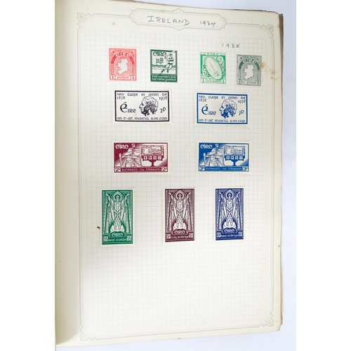 2478 - Stamps & Postal History : A stamp album containing 20thC Worldwide and Commonwealth stamps, to inclu... 