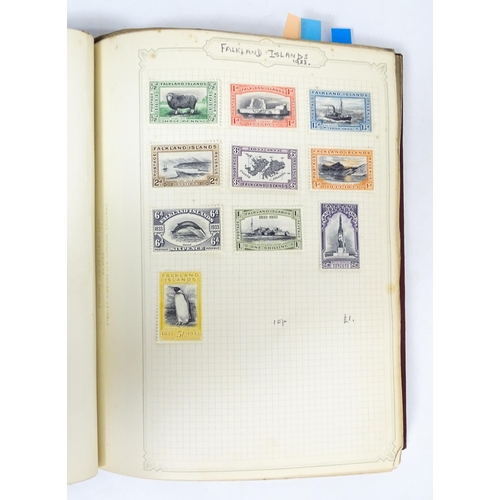 2478 - Stamps & Postal History : A stamp album containing 20thC Worldwide and Commonwealth stamps, to inclu... 