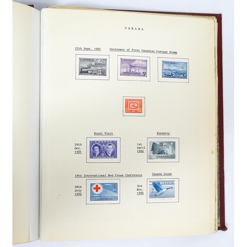 2479 - Stamps & Postal History : An album containing an extensive collection of Victorian and later Canada ... 