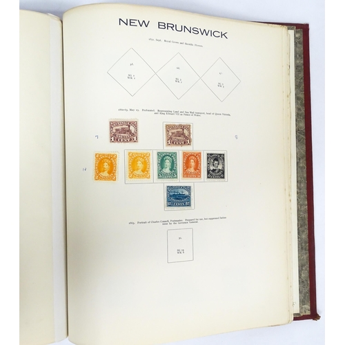 2479 - Stamps & Postal History : An album containing an extensive collection of Victorian and later Canada ... 