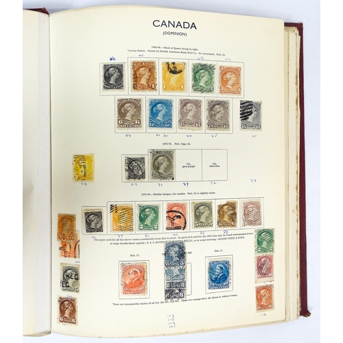 2479 - Stamps & Postal History : An album containing an extensive collection of Victorian and later Canada ... 