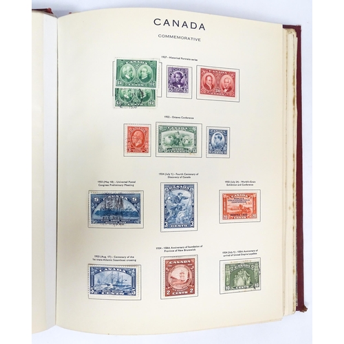 2479 - Stamps & Postal History : An album containing an extensive collection of Victorian and later Canada ... 