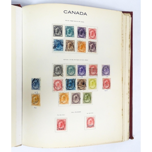 2479 - Stamps & Postal History : An album containing an extensive collection of Victorian and later Canada ... 