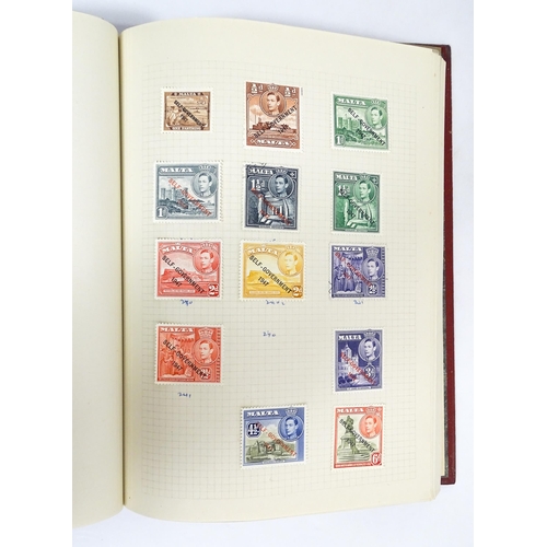 2480 - Stamps & Postal History : An album containing various Worldwide and Commonwealth stamps to include G... 