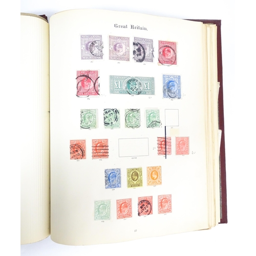 2481 - Stamps & Postal History : An album containing a quantity of assorted Victorian and later Great Brita... 