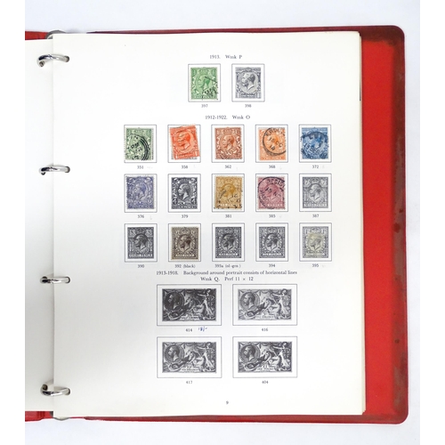 2482 - Stamps & Postal History : A stamp album containing various Great Britain stamps, to include various ... 