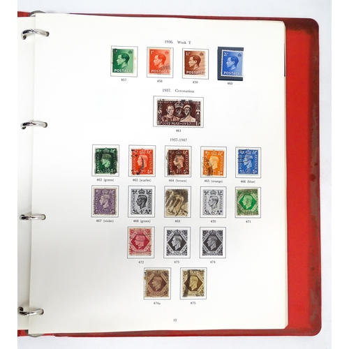 2482 - Stamps & Postal History : A stamp album containing various Great Britain stamps, to include various ... 