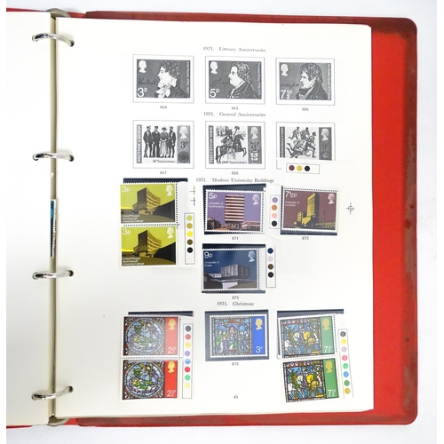 2482 - Stamps & Postal History : A stamp album containing various Great Britain stamps, to include various ... 