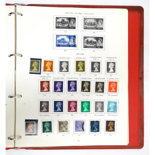 2482 - Stamps & Postal History : A stamp album containing various Great Britain stamps, to include various ... 