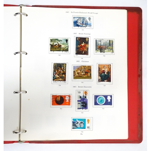 2482 - Stamps & Postal History : A stamp album containing various Great Britain stamps, to include various ... 