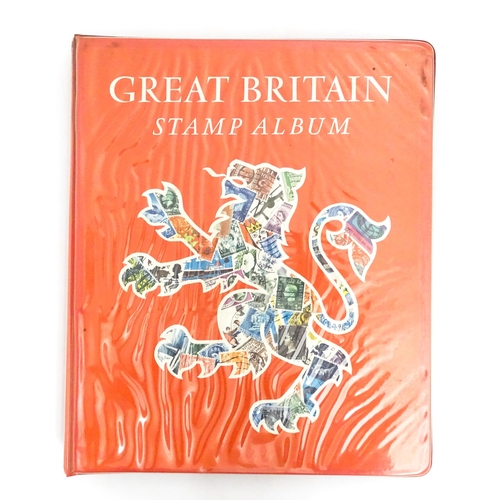 2482 - Stamps & Postal History : A stamp album containing various Great Britain stamps, to include various ... 