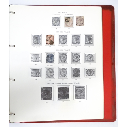 2482 - Stamps & Postal History : A stamp album containing various Great Britain stamps, to include various ... 