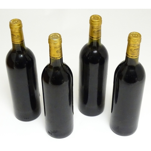 1152 - Four 75cl bottles of Chateau Kirwan Schroder & Schyler grand cru classe Margaux 1982 red wine (4)