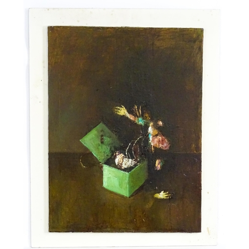 1970 - Lisa Stokes, 21st century, Oil on canvas, Jack in the Box. Ascribed and dated 2006 verso. Approx. 24... 