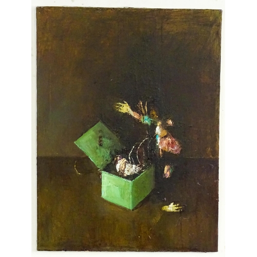 1970 - Lisa Stokes, 21st century, Oil on canvas, Jack in the Box. Ascribed and dated 2006 verso. Approx. 24... 