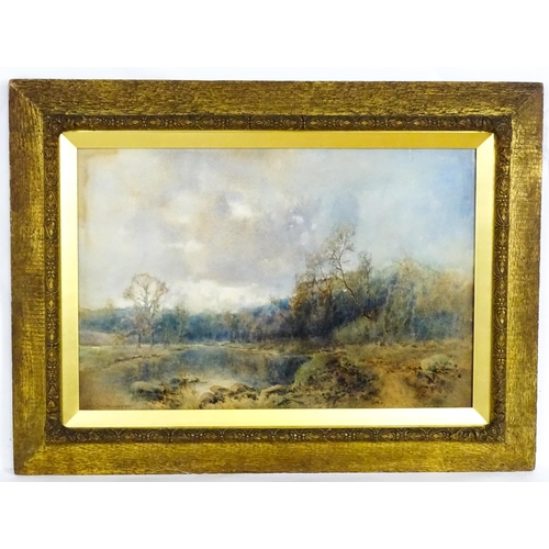 1971 - Louis Burleigh Bruhl (1861-1942), Watercolour, On the Wye above Monmouth. Signed lower left and ascr... 